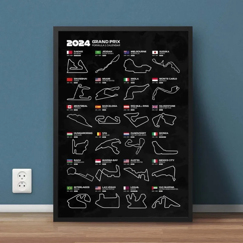Calendrier circuits F1 saison 2024 – Image 4