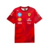 T-shirt Scuderia Ferrari Las Vegas GP 2025 rouge face