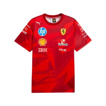 T-shirt Scuderia Ferrari Las Vegas GP 2025 rouge face