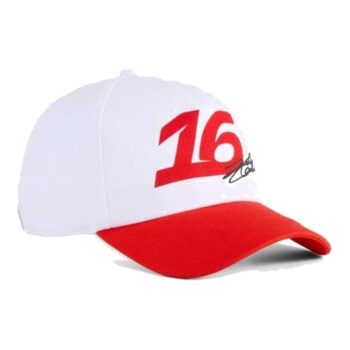 Casquette Ferrari Charles Leclerc #16 Blanche 2026