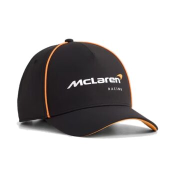 Casquette McLaren Speedmark 2026 Noire & Papaya [Précommande]