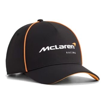 Casquette McLaren Speedmark 2026 Noire & Papaya