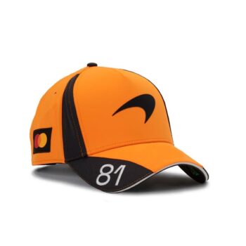 Casquette McLaren Oscar Piastri #81 Papaya 2026 [Précommande]